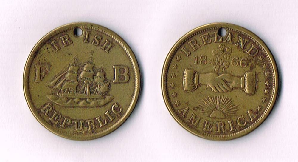 1866 Fenian Brotherhood medal. at Whyte's Auctions