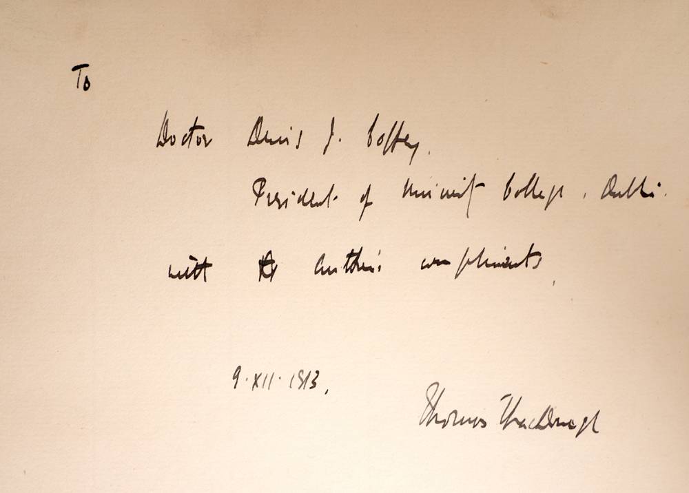 Thomas MacDonagh. Lyrical Poems, a signed copy, 1913, to Dr Denis J. Coffey, first President of University College Dublin. at Whyte's Auctions