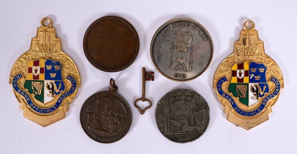 19th/20th century collection of medals including Daniel O'Connell, Popes and Montgolfier. (7) at Whyte's Auctions