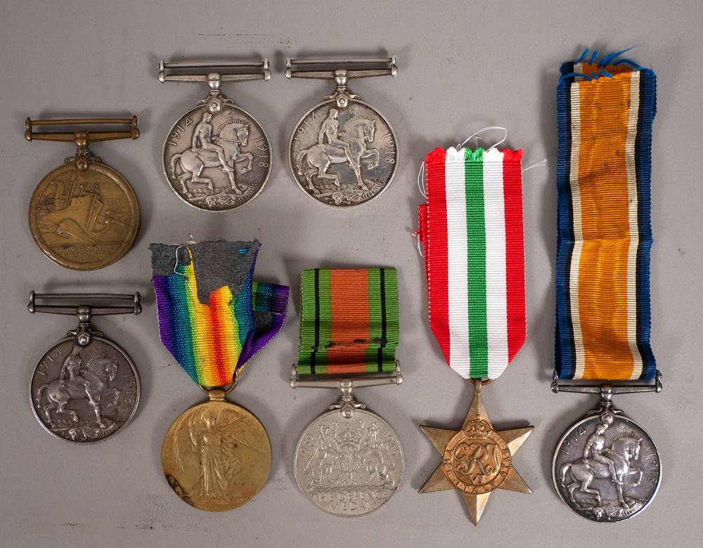 1914-1918 and 1939-1945  World War I and World War II collection of medals (8). at Whyte's Auctions