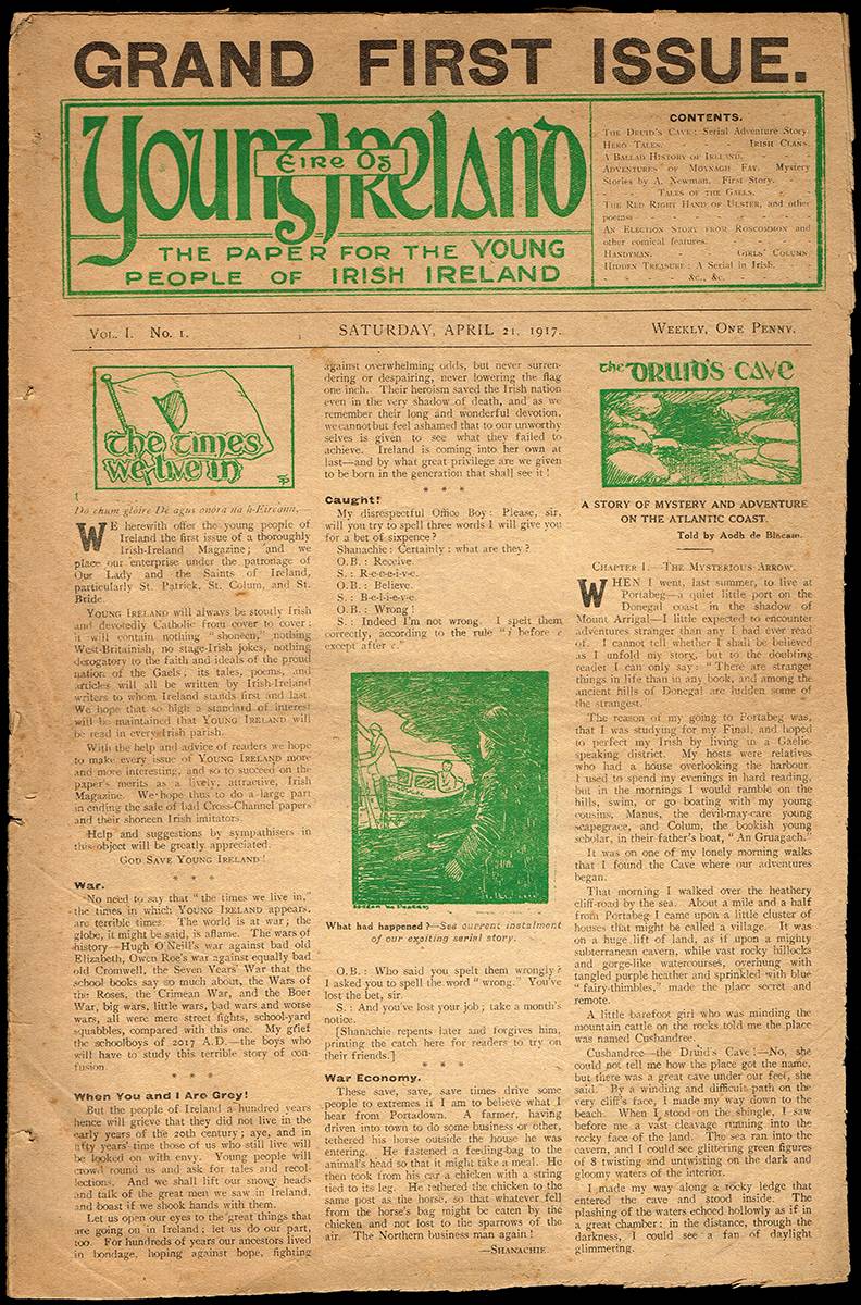 1917 (21 April - 3 November). ire g - Young Ireland - The Paper For The Young People Of Ireland. (23 issues) at Whyte's Auctions