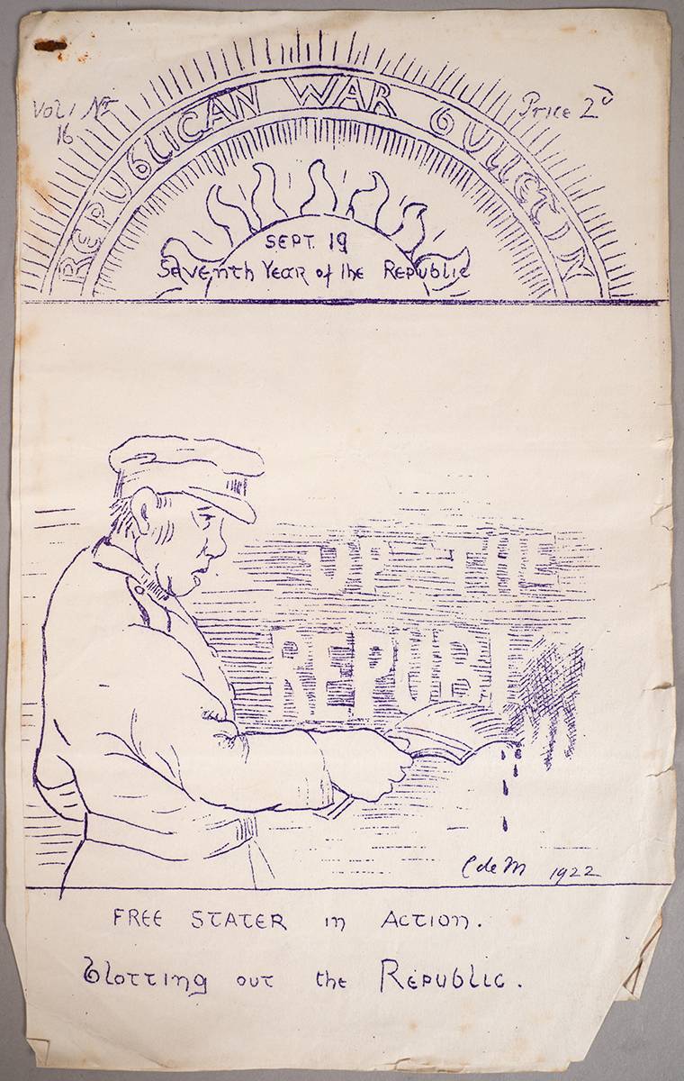 1922 (19 August - 39 December)  The Republican War News, Anti-Treaty  journal. (15) at Whyte's Auctions