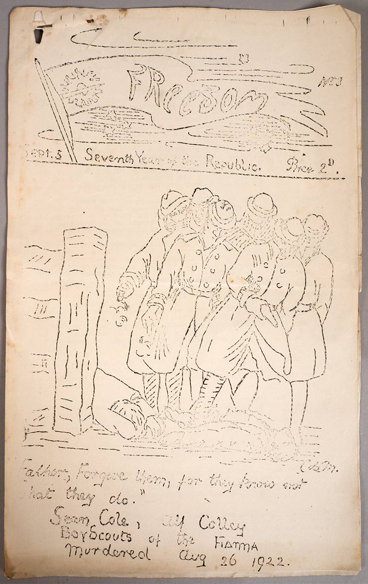 1922 (5 September - 24 October) 'Freedom', Anti-Treaty journal with cartoons, some by Countess Markievicz. (16) at Whyte's Auctions