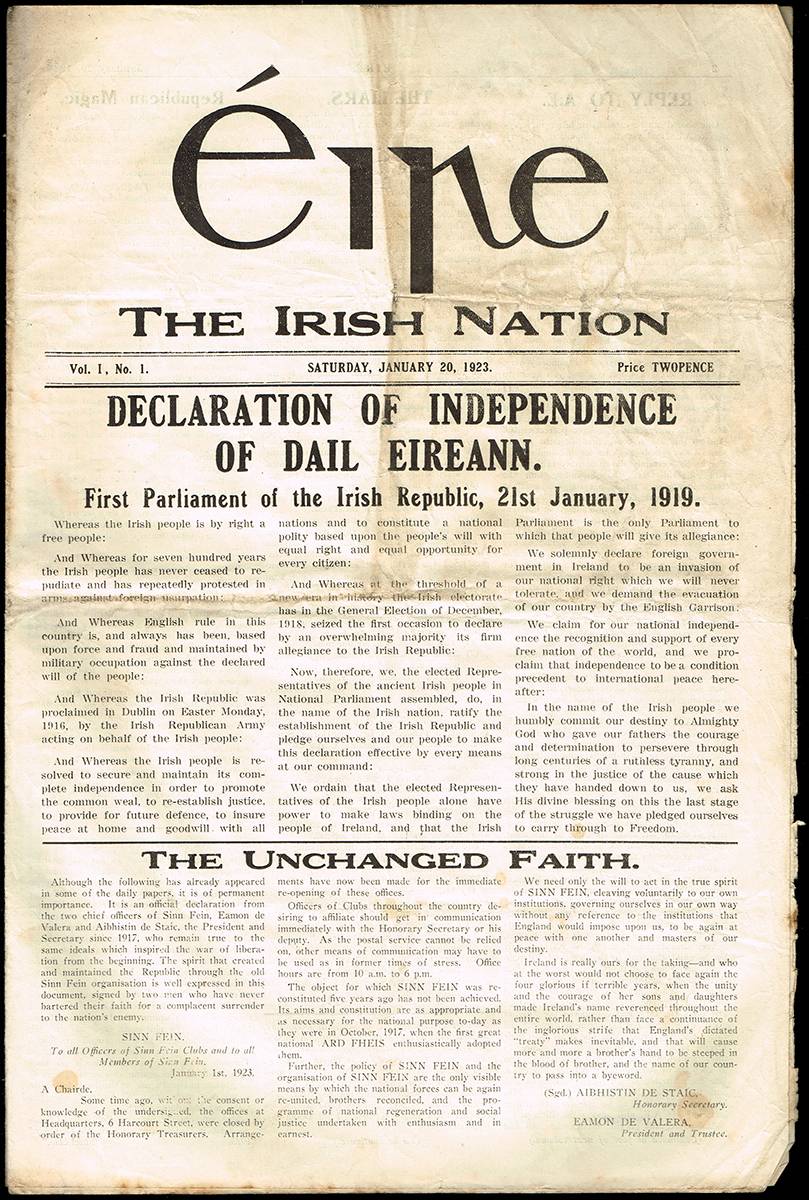 1922-1923 Civil War Anti-Treaty journal - ire - The Irish Nation and some later. (26) at Whyte's Auctions