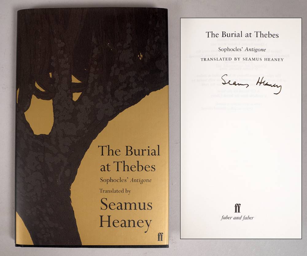 Heaney, Seamus. The Burial At Thebes, signed. at Whyte's Auctions ...