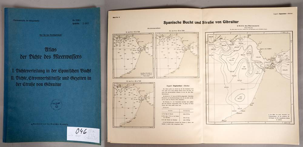 1939-1945. German Navy Atlases including West Coast of Ireland and other earlier including Irish Canals (13) at Whyte's Auctions