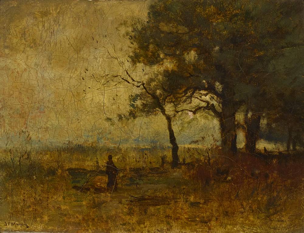 FIGURE STANDING IN A FIELD by John Francis Murphy (American, 1853-1921) at Whyte's Auctions