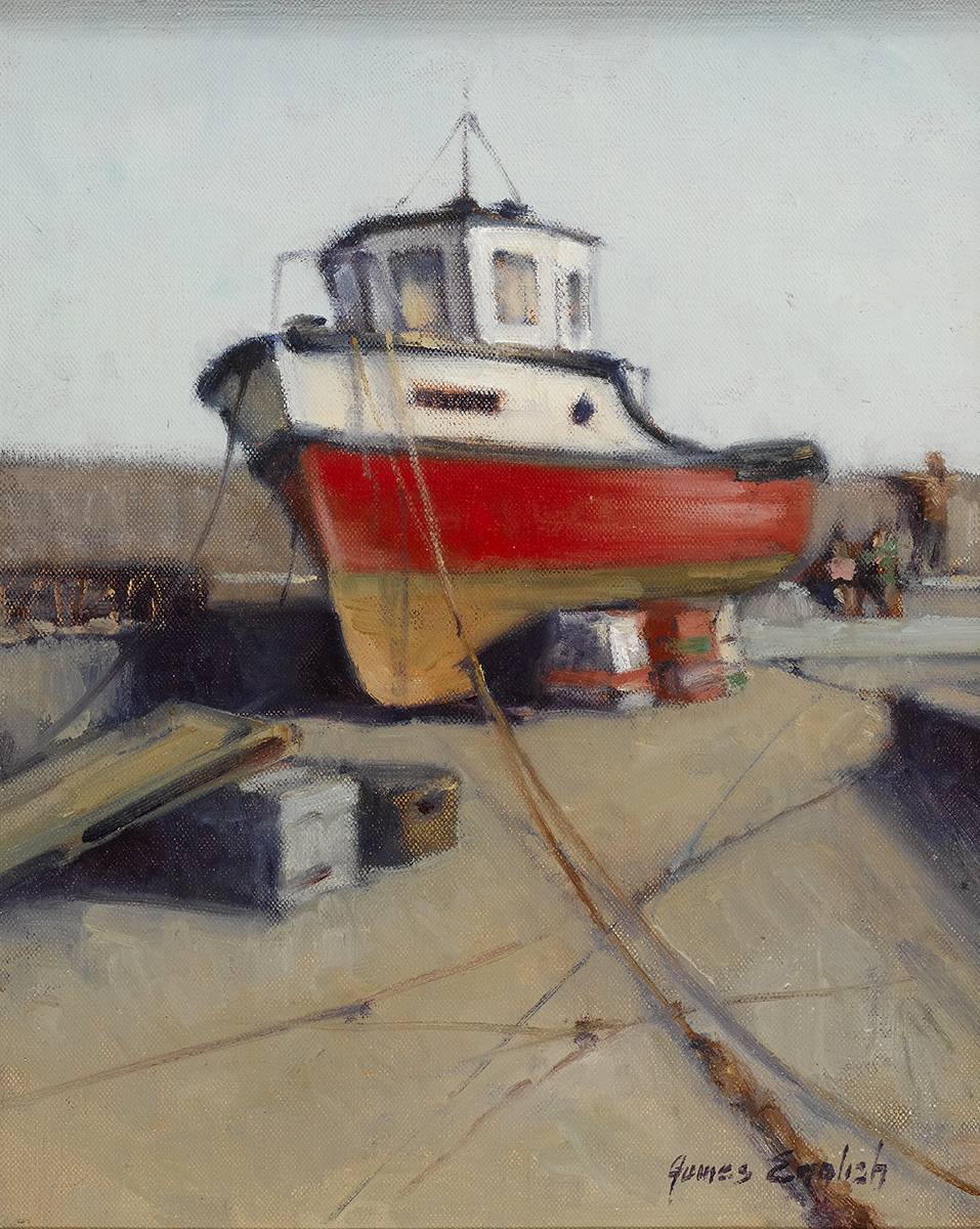 DECOMMISSIONED, LOUGHSHINNY, COUNTY DUBLIN by James English RHA (b.1946) at Whyte's Auctions