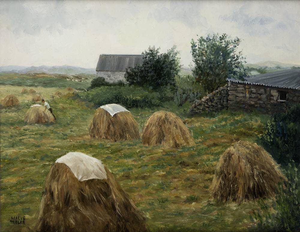 HAYSTACK, BALLYCONNEELY, CONNEMARA by Maeve Taylor (b.1928) at Whyte's Auctions