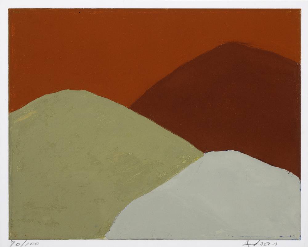 UNTITLED (#213), 2013/15 by Etel Adnan (Lebanese-American, 1925-2021) at Whyte's Auctions