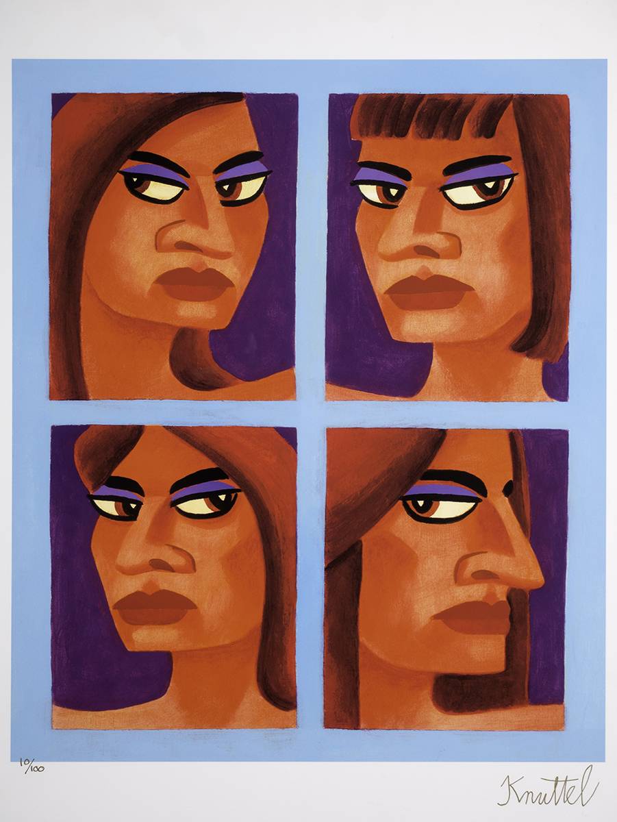 FOUR VIEWS OF A WOMAN by Graham Knuttel (b.1954) at Whyte's Auctions
