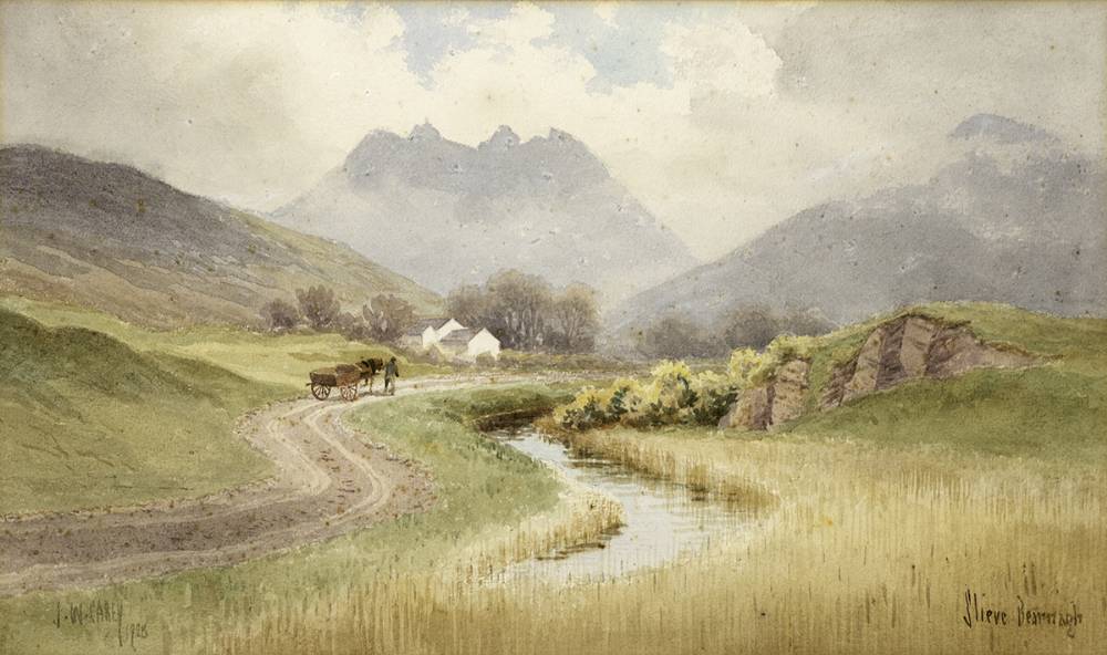 SLIEVE BEARNAGH, COUNTY DOWN, 1918 by Joseph William Carey RUA (1859-1937) at Whyte's Auctions