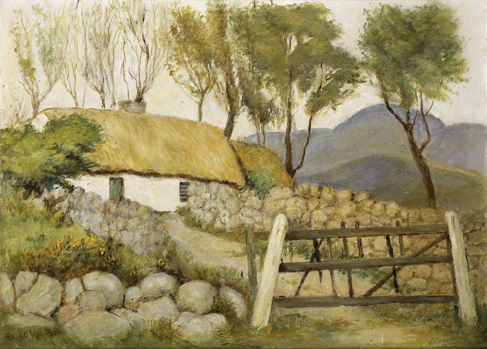 RURAL SCENE WITH COTTAGE by David Bond Walker (1891-1977) at Whyte's Auctions