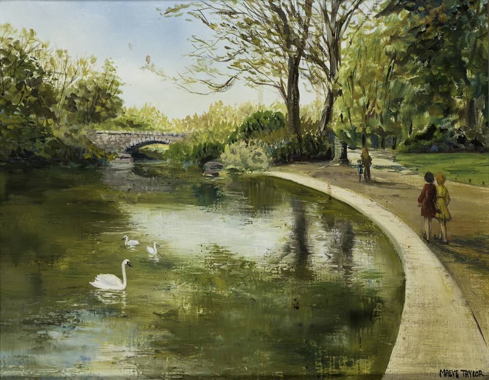 ST. STEPHEN'S GREEN, DUBLIN by Maeve Taylor (b.1928) at Whyte's Auctions