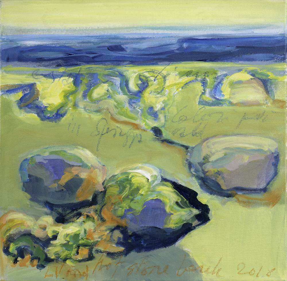 YELLOW LIGHT (ON THE BEACH), 2018 by Laura Vecchi Ford (b.1939) at Whyte's Auctions
