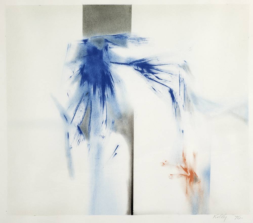 BLUE IMAGE WITH RED, 1970 by John Kelly RHA (1932-2006) at Whyte's Auctions
