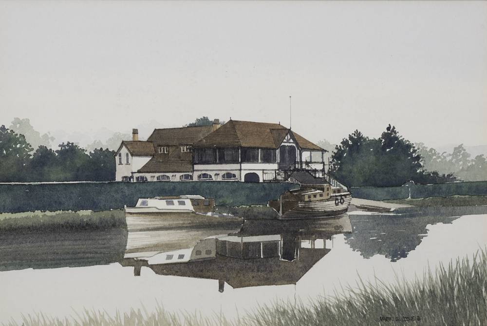 BELFAST BOAT CLUB, 1984 by Martin D. Cooke (b. 1951) at Whyte's Auctions