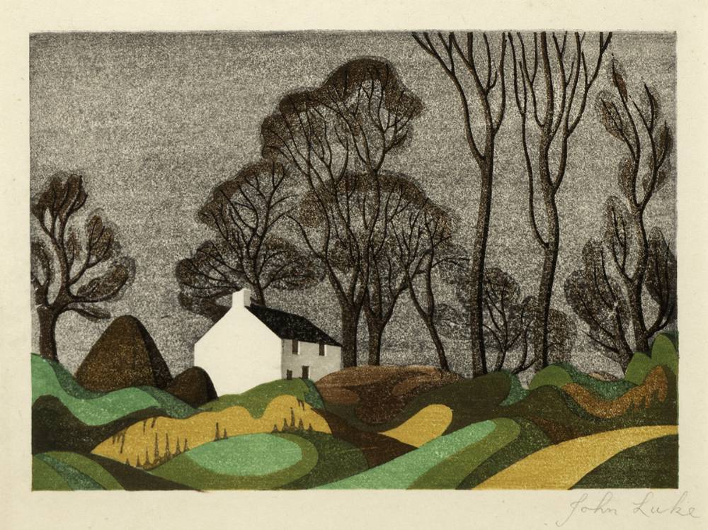 FARMHOUSE, BALLYAGHAGAN, 1940 by John Luke sold for 1,600 at Whyte's Auctions