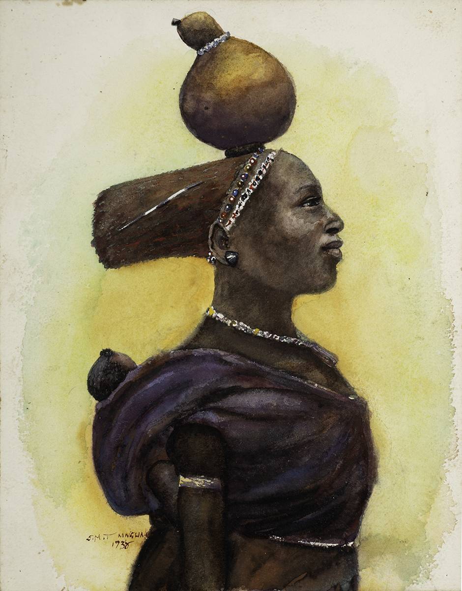 UMFAZI, 1938 by Simoni Mnguni (South African, 1885-1956) at Whyte's Auctions