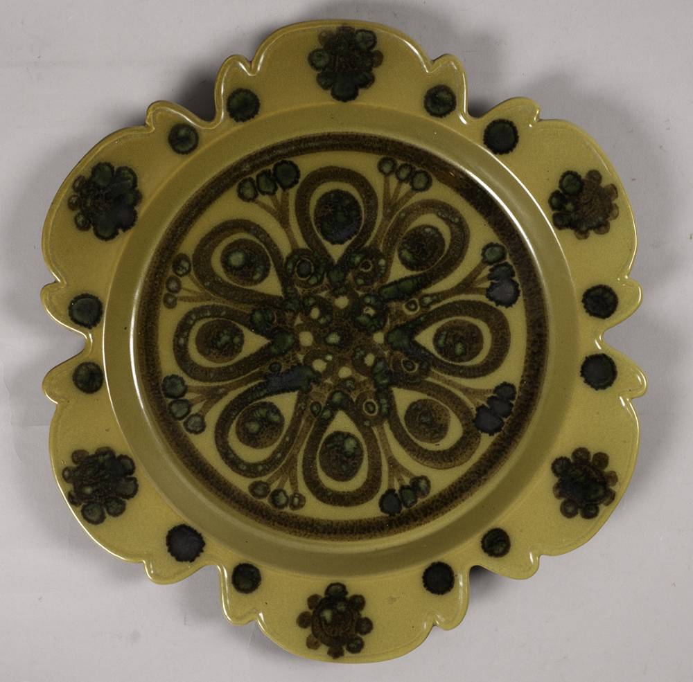 FLORAL DESIGN PLATE by John ffrench (1928 - 2010) at Whyte's Auctions