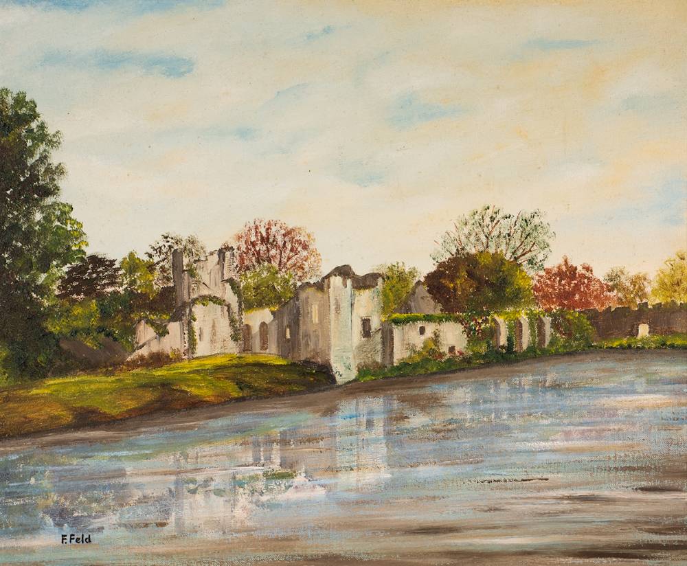 CASTLE ON A LAKE by Frank Feld sold for �190 at Whyte's Auctions
