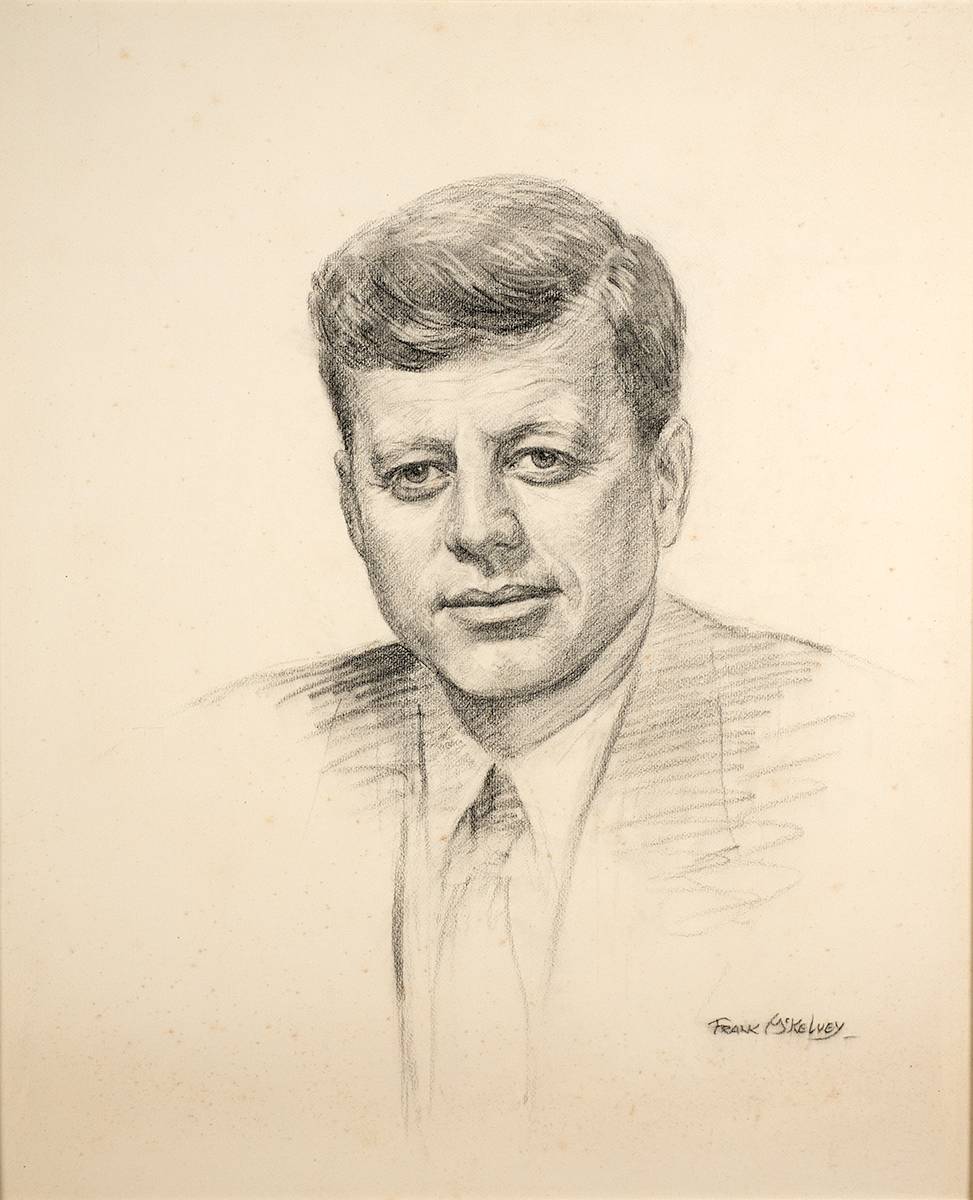 PORTRAIT OF JOHN F. KENNEDY by Frank McKelvey sold for 2,500 at Whyte's Auctions