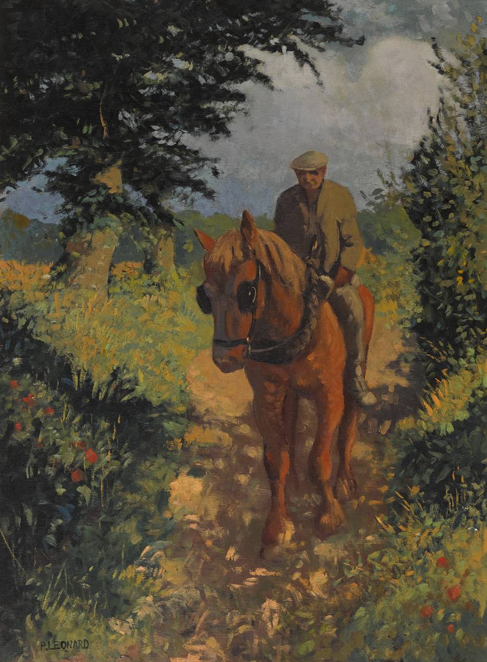 COUNTRY LANE - MIDDAY, RUSH, COUNTY DUBLIN, 1942 by Patrick Leonard sold for �4,900 at Whyte's Auctions