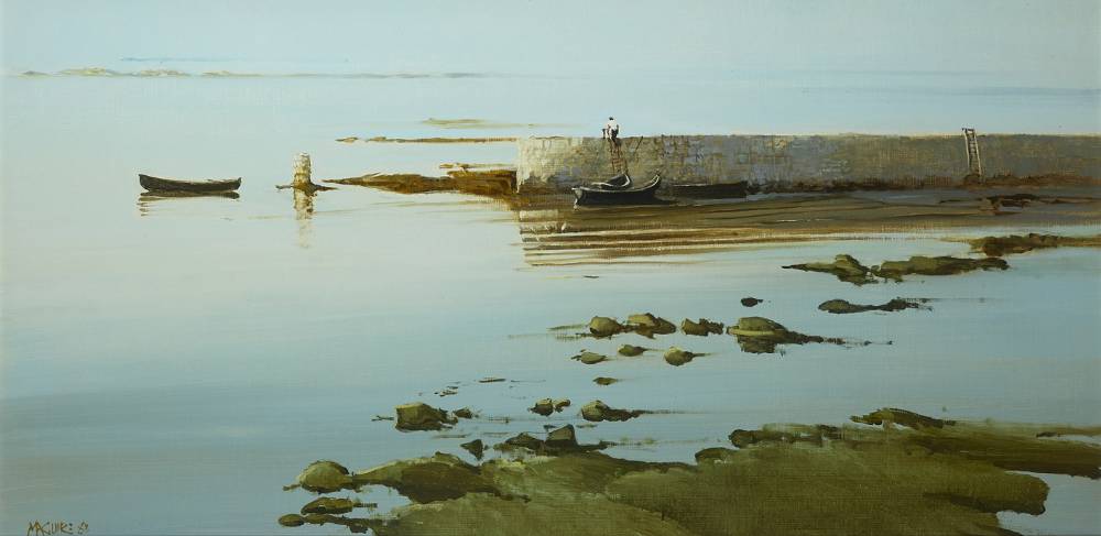 CALLA PIER, NEAR ROADSTONE, SUMMER, 1985 by Cecil Maguire RHA RUA (1930-2020) at Whyte's Auctions