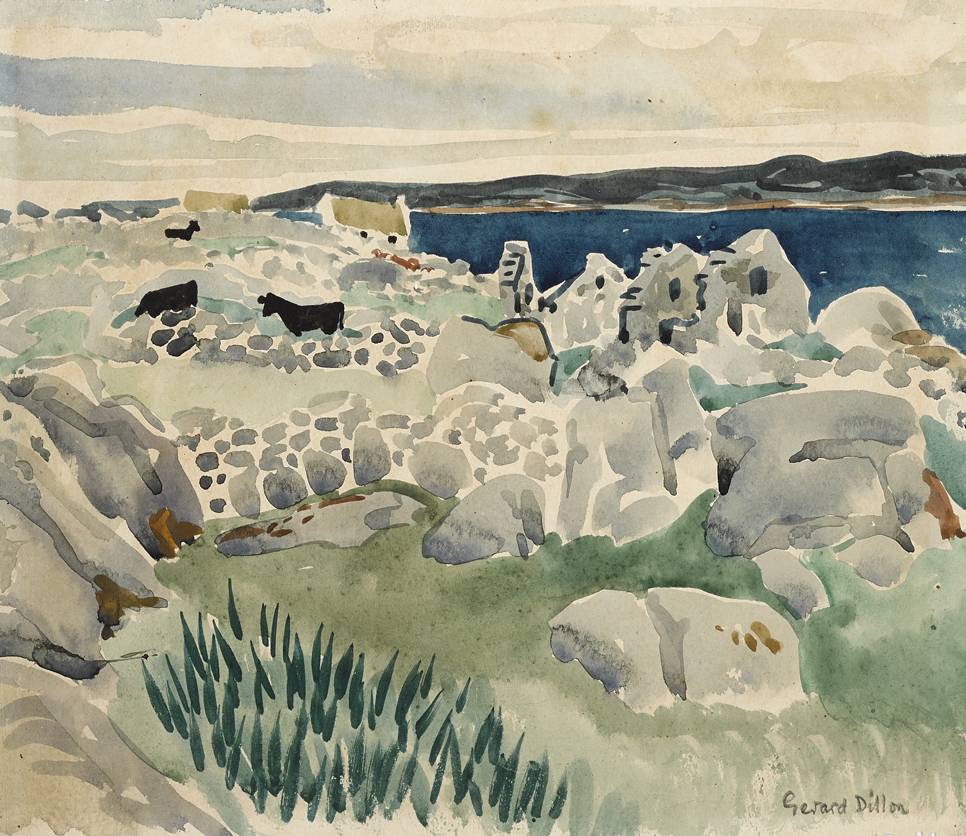 INISHLACKEN, GALWAY by Gerard Dillon sold for 2,900 at Whyte's Auctions