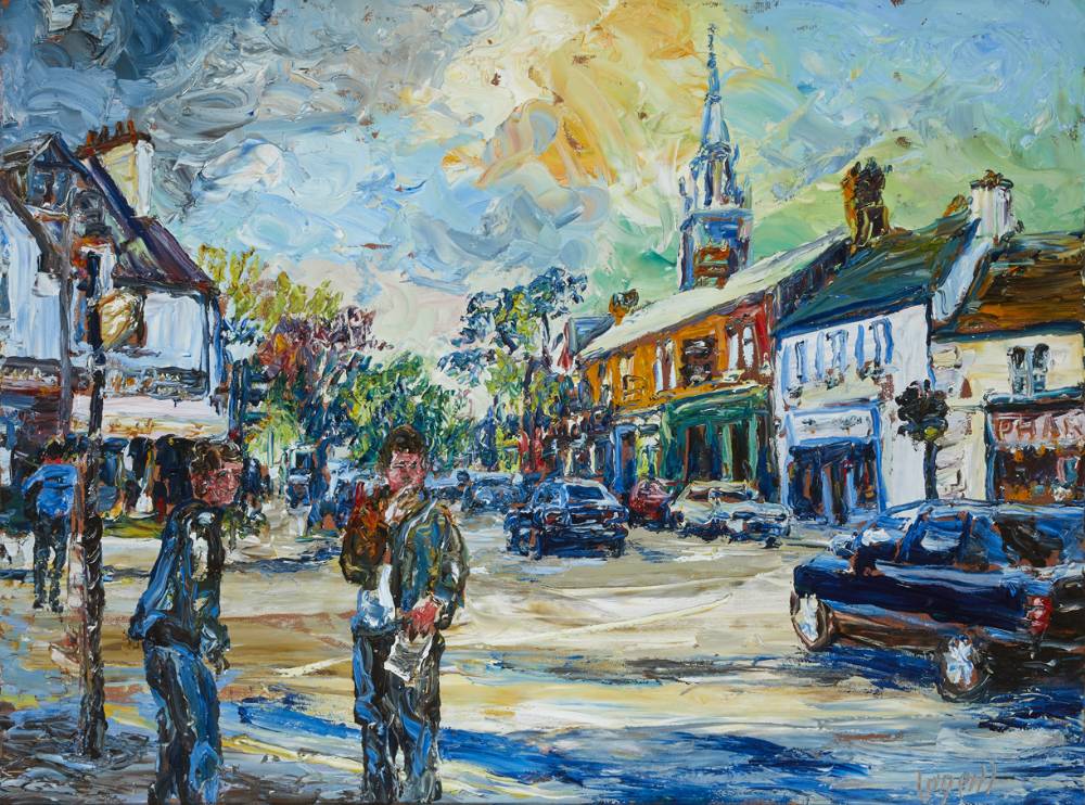 MALAHIDE TOWN CENTRE, COUNTY DUBLIN by Liam O'Neill sold for �7,600 at Whyte's Auctions