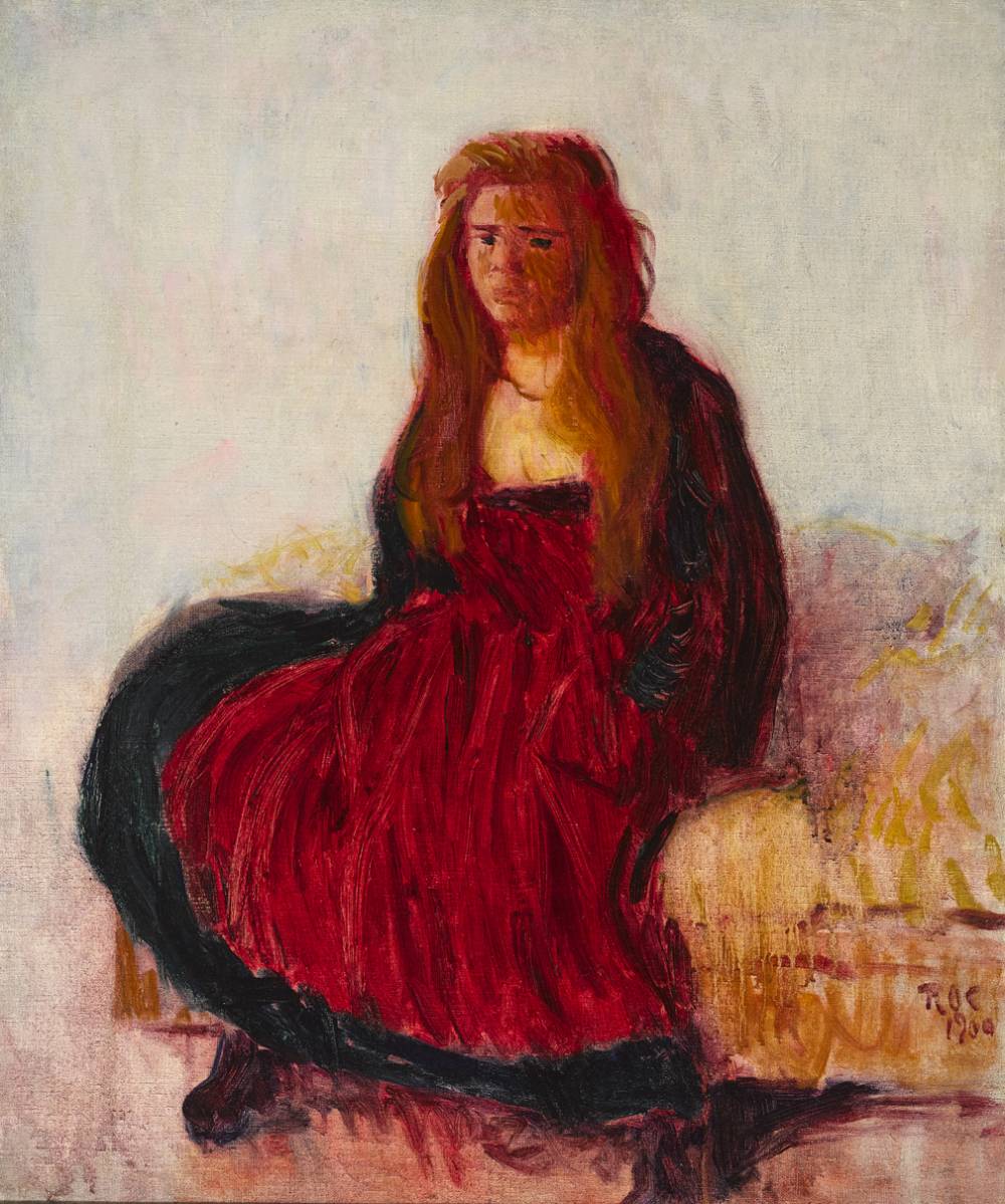 SEATED BRETON GIRL WITH LONG HAIR, 1900 by Roderic O'Conor (1860-1940) at Whyte's Auctions