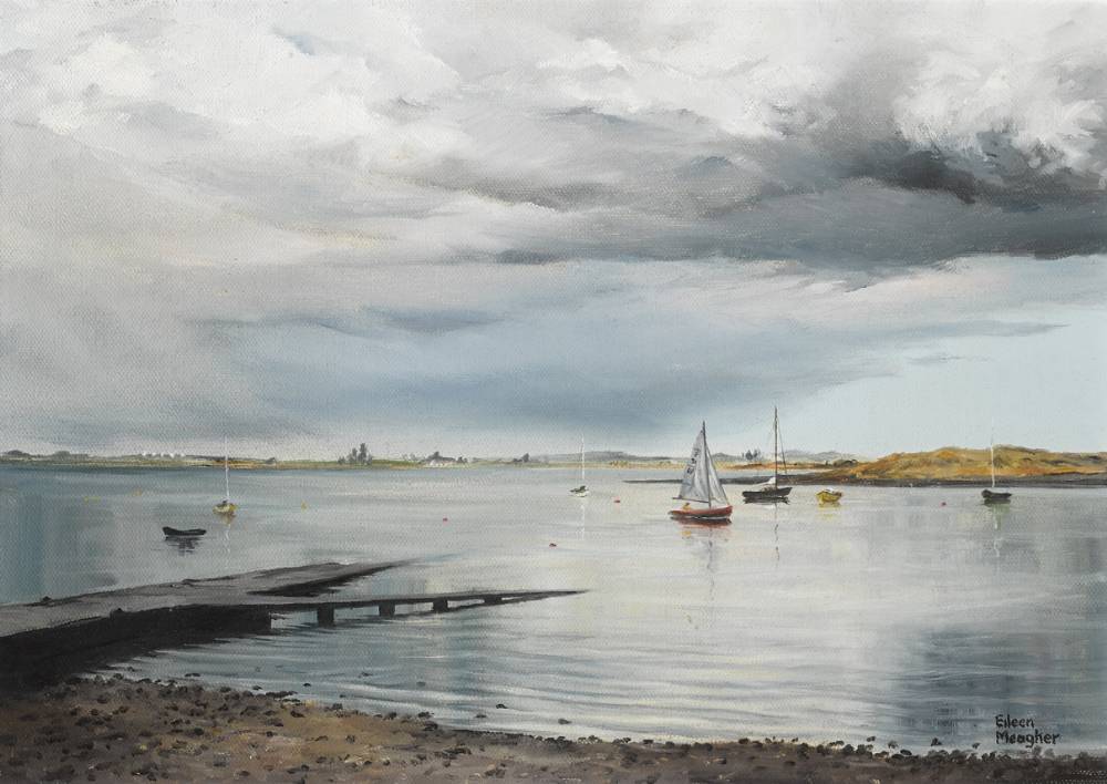BOATS AT MALAHIDE, COUNTY DUBLIN by Eileen Meagher sold for 950 at Whyte's Auctions