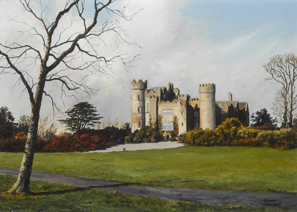 MALAHIDE CASTLE, COUNTY DUBLIN by Eileen Meagher (b.1946) at Whyte's Auctions