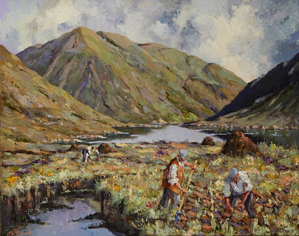 A DAY IN THE BOG by James S. Brohan (b.1952) at Whyte's Auctions