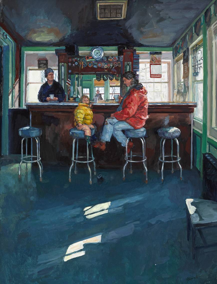 IRISH BAR AT GARRISON, NEW YORK by Hector McDonnell RUA (b.1947) at Whyte's Auctions