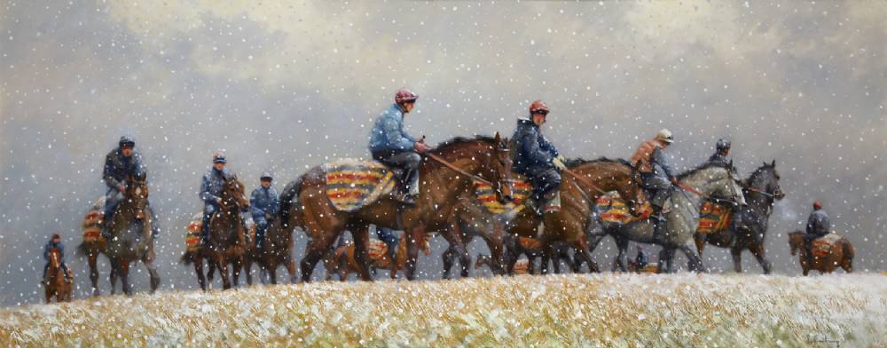 CIRCLES IN THE SNOW by Peter Curling sold for �20,000 at Whyte's Auctions