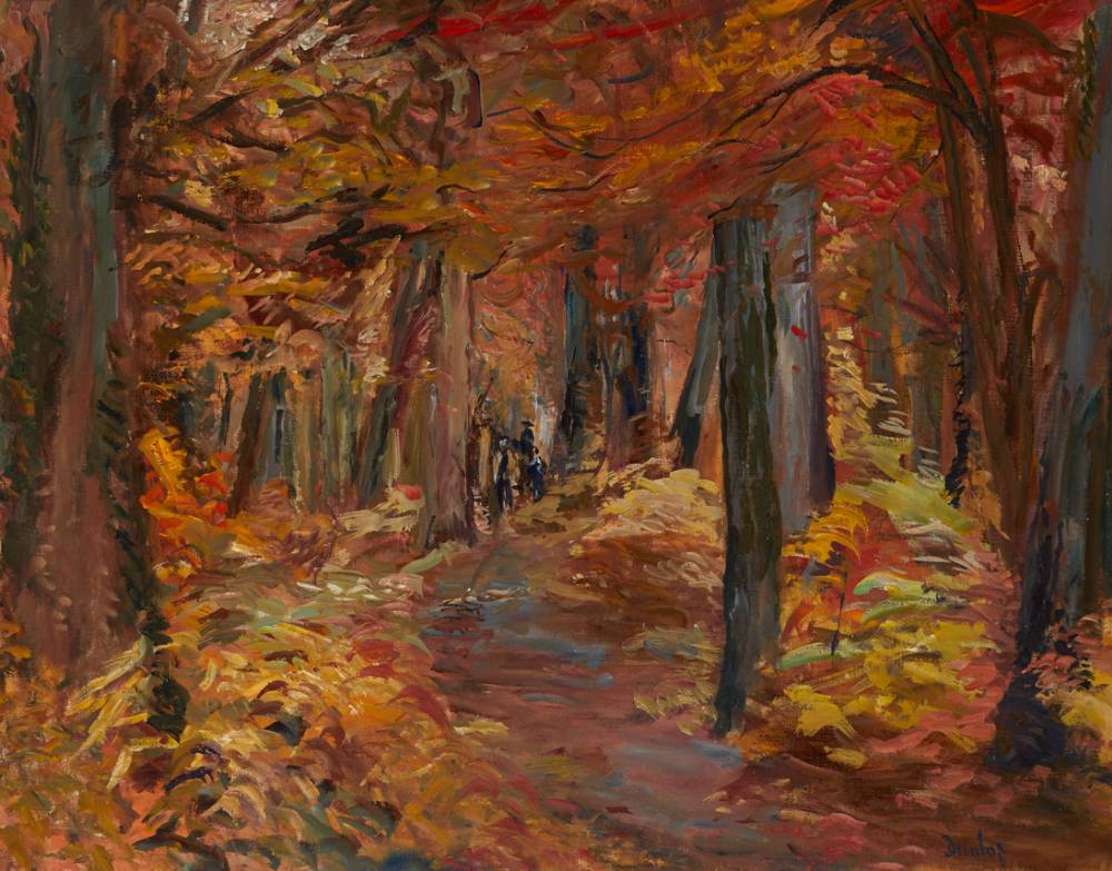 AUTUMN GLOW IN ARUNDEL WOODS by Ronald Ossory Dunlop sold for 1,700 at Whyte's Auctions