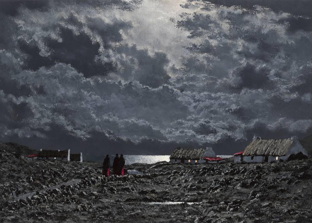 NIGHT - CONNEMARA COAST by Ciaran Clear (1920-2000) at Whyte's Auctions