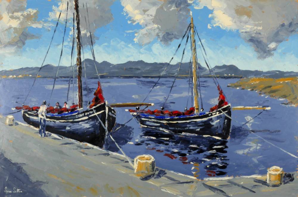 HIGH TIDE, CARRAROE, COUNTY GALWAY by Ivan Sutton sold for 1,400 at Whyte's Auctions