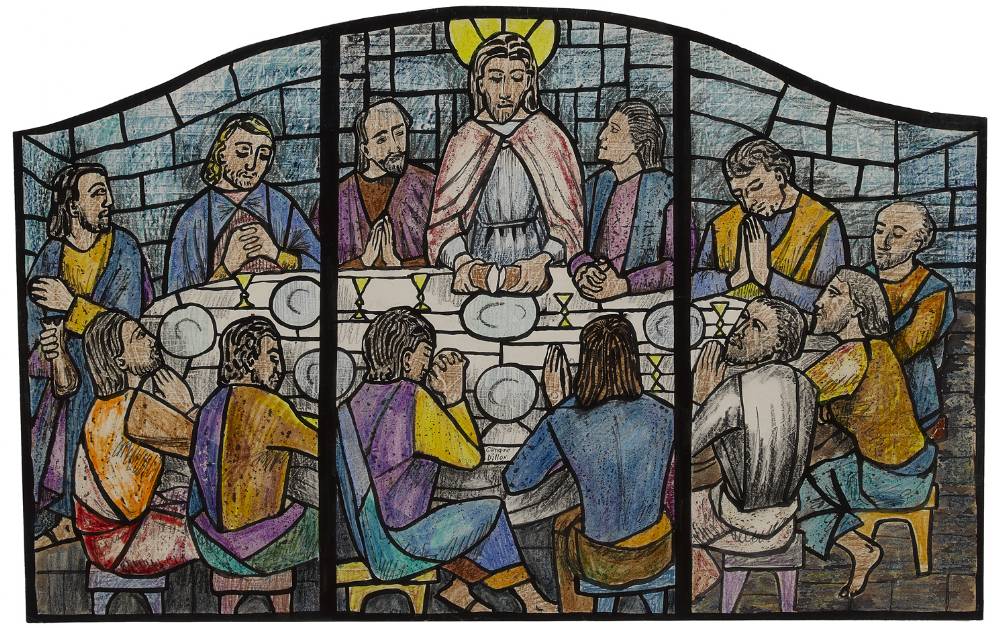 THE LAST SUPPER by Gerard Dillon sold for 2,300 at Whyte's Auctions