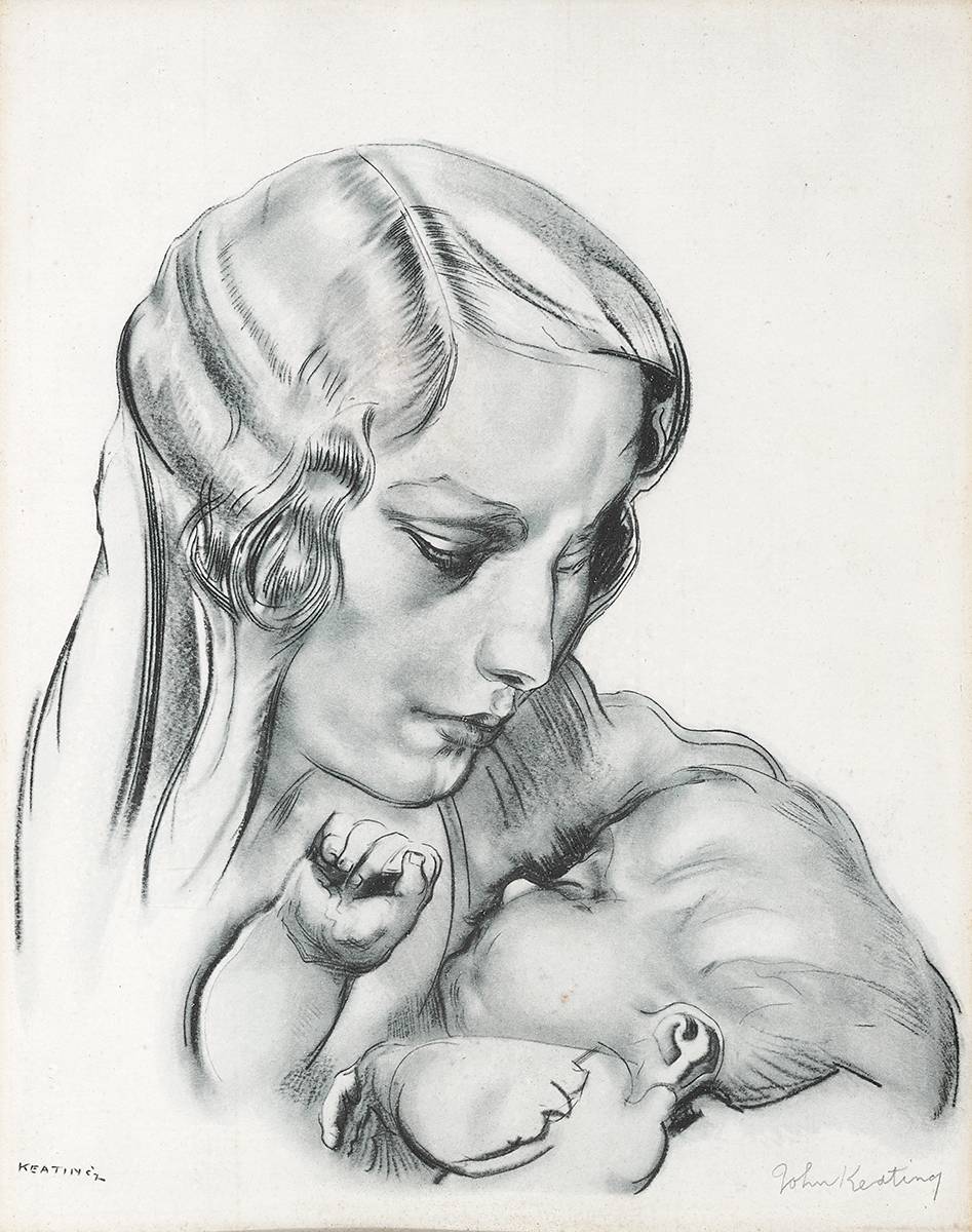 MOTHER AND CHILD by Sen Keating sold for 320 at Whyte's Auctions