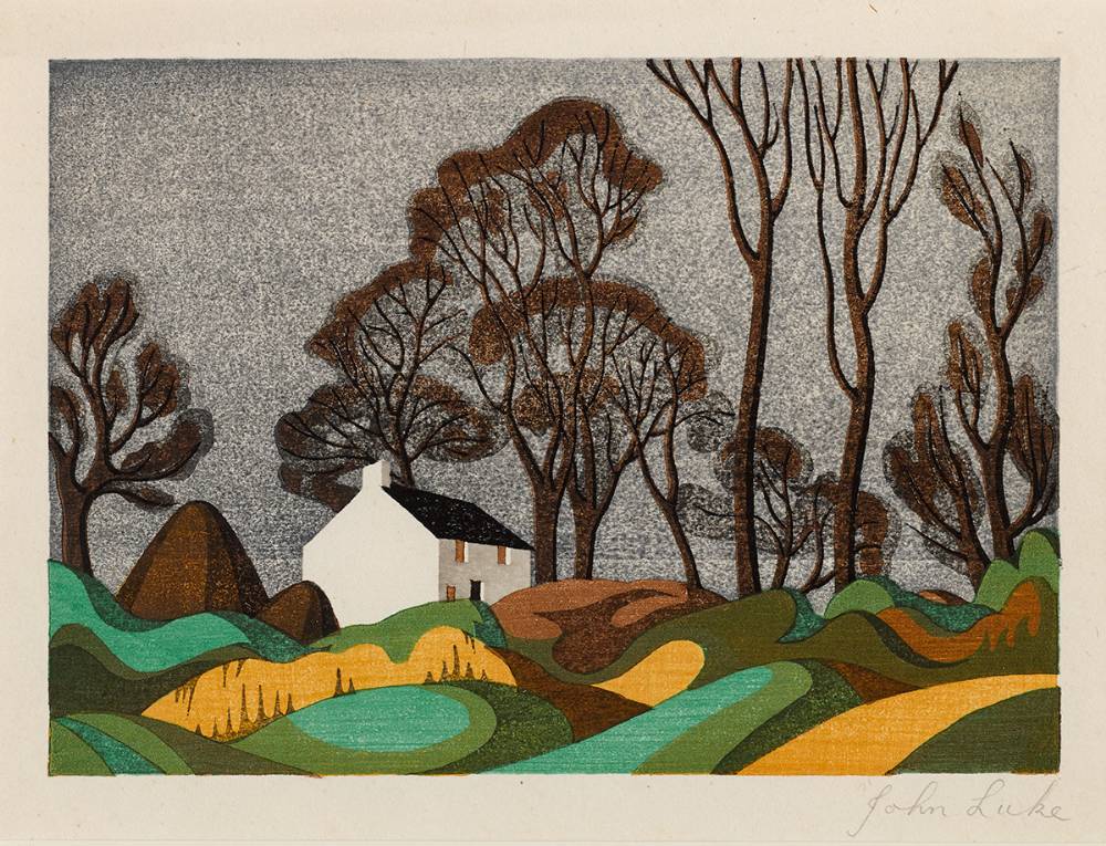 FARMHOUSE, BALLYAGHAGAN, 1940 by John Luke RUA (1906-1975) at Whyte's Auctions