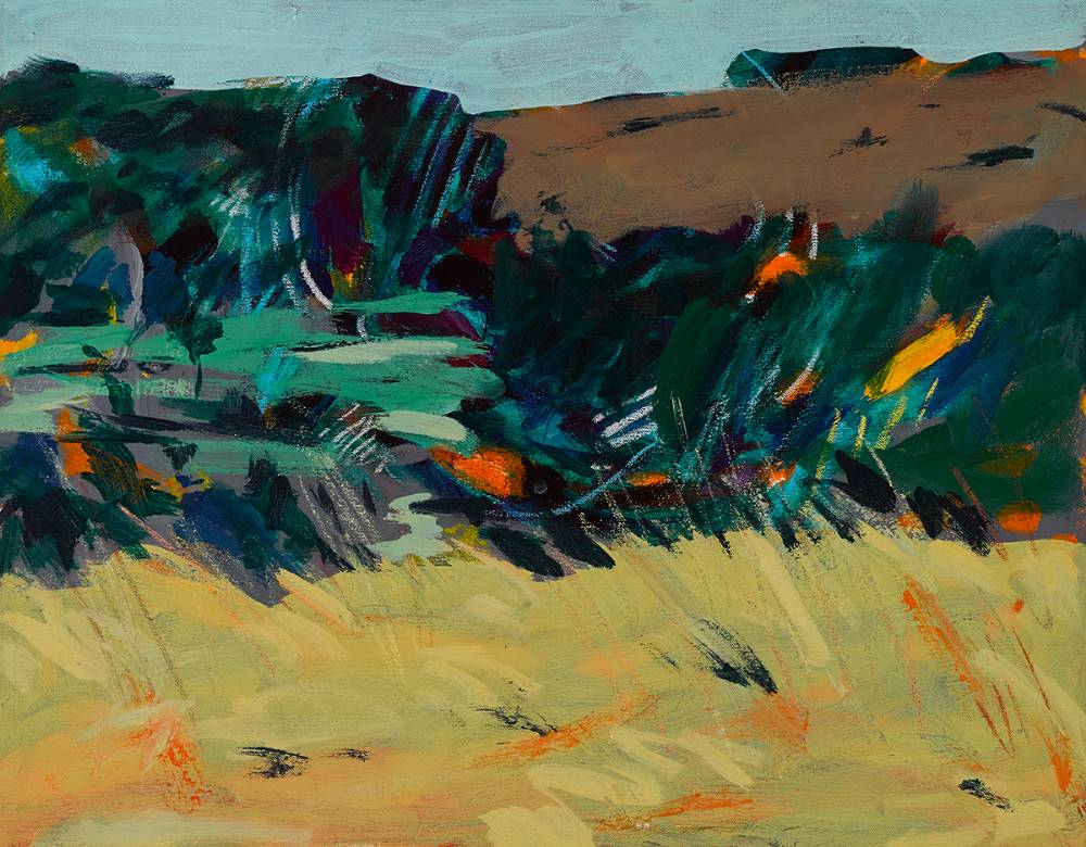 WICKLOW LANDSCAPE, 1990 by Robert Armstrong sold for �480 at Whyte's Auctions