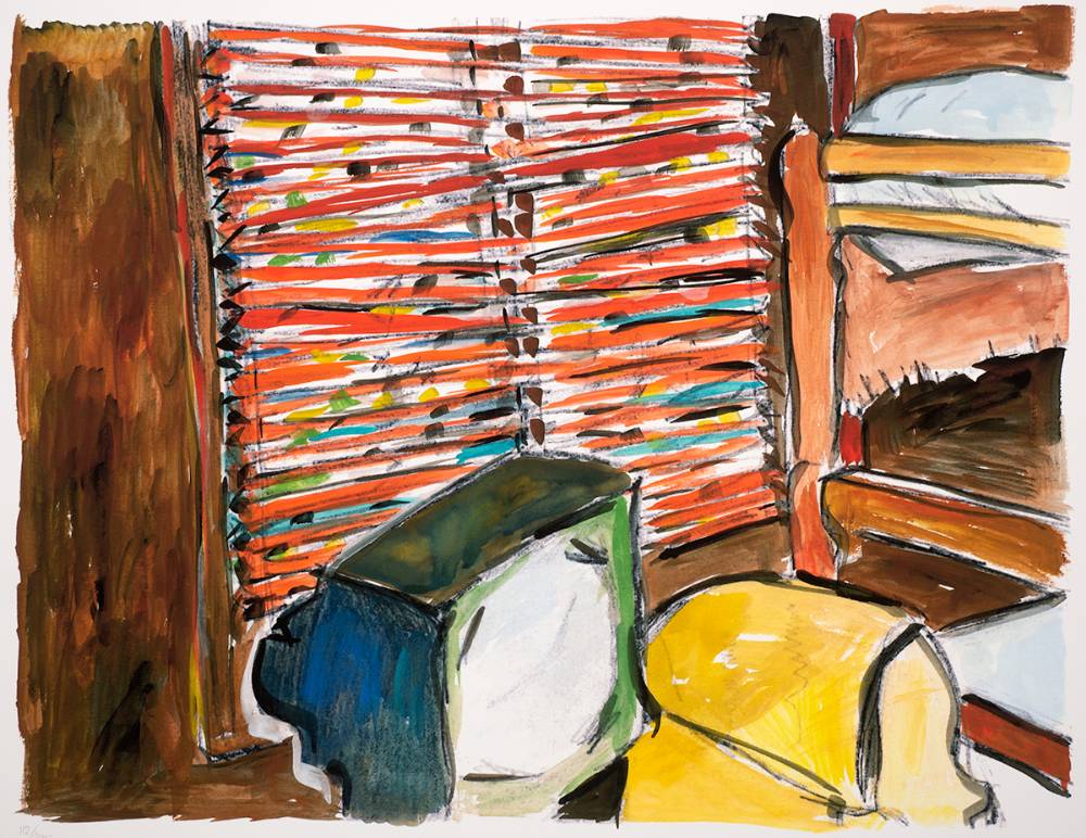 LAKESIDE CABIN [THE DRAWN BLANK SERIES], 2008 by Bob Dylan sold for 1,500 at Whyte's Auctions