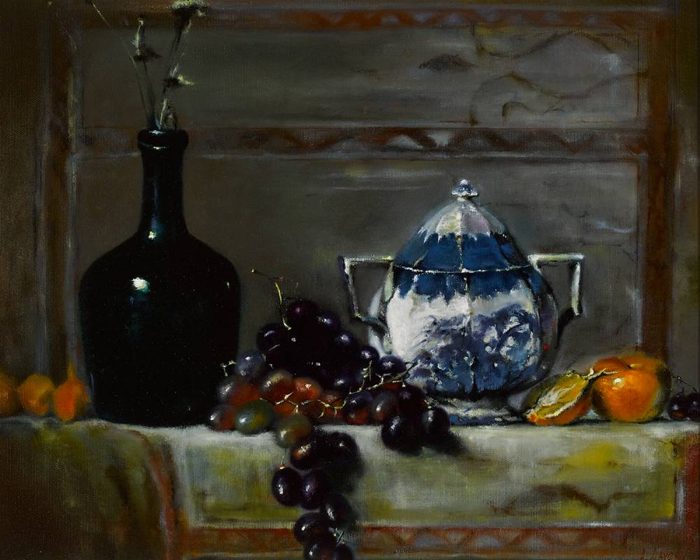 STILL LIFE WITH SUGAR BOWL by Alana Lavery sold for 500 at Whyte's Auctions