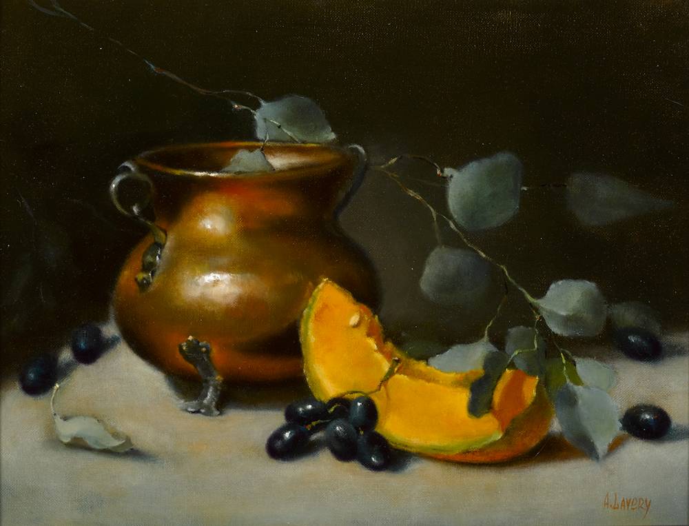 STILL LIFE WITH PUMPKIN by Alana Lavery (20th/21st Century) at Whyte's Auctions