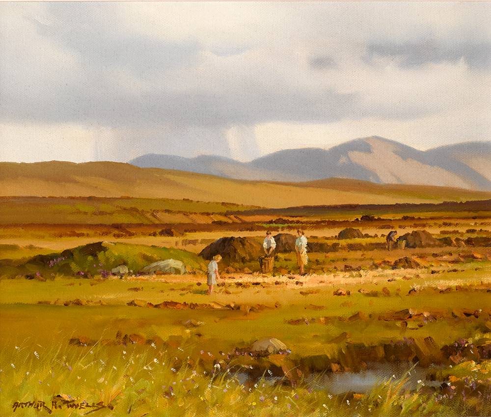 BOG NEAR LOUGH ANURE, COUNTY DONEGAL by Arthur H. Twells sold for 210 at Whyte's Auctions