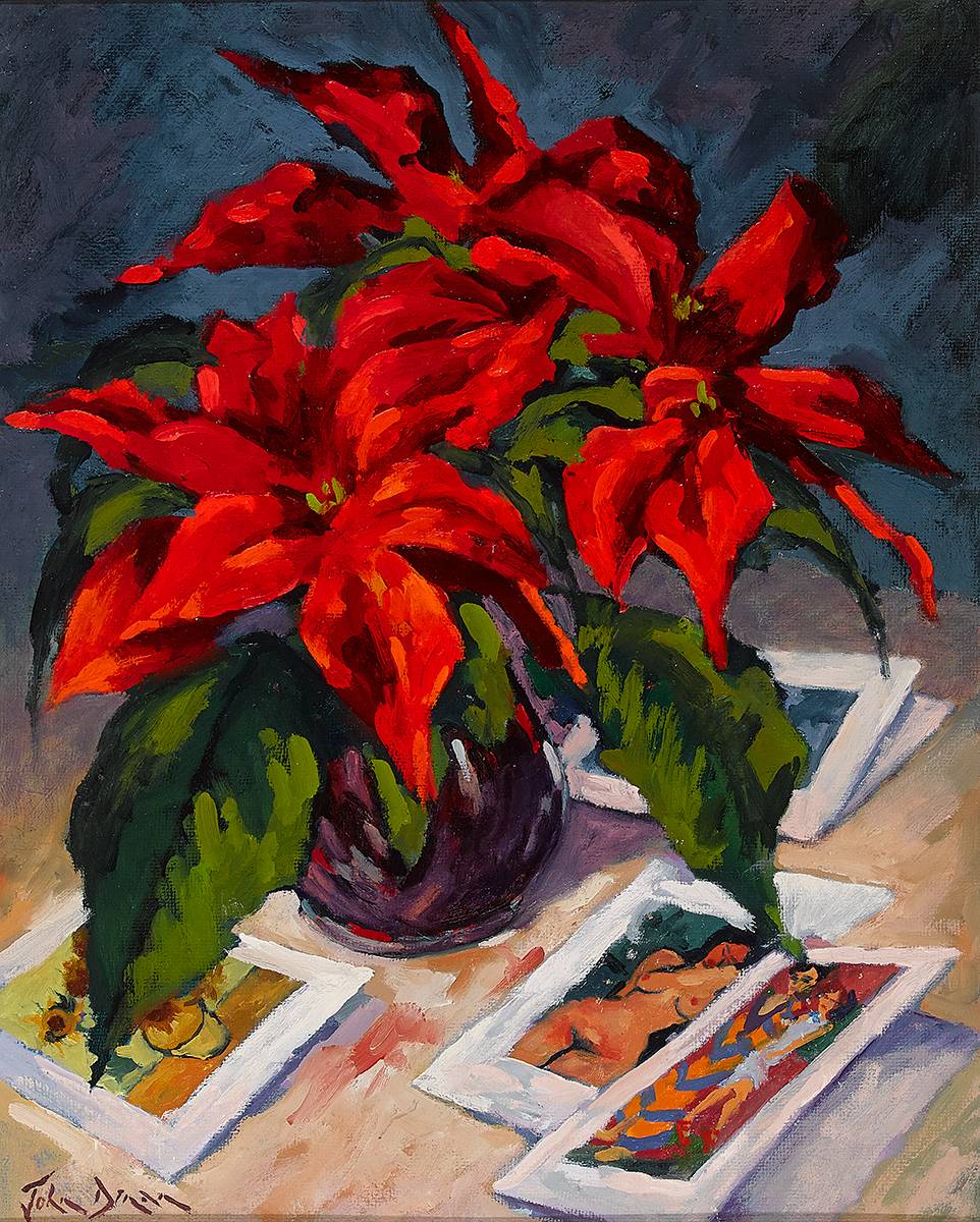 POINSETTIA by John Dinan sold for 360 at Whyte's Auctions