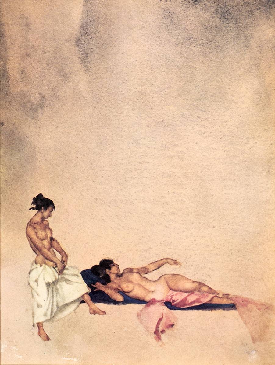 THE ACQUIESCENT ANGEL by Sir William Russell Flint sold for �95 at Whyte's Auctions