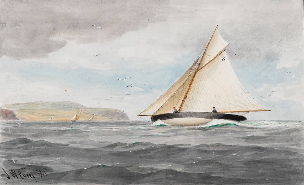 YACHTING IN BELFAST LOUGH, 1921 by Joseph William Carey RUA (1859-1937) at Whyte's Auctions